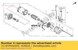 Ici, vous pouvez commander le ressort, balai de charbon auprès de Honda , avec le numéro de pièce 31204MA6000: