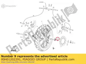 Piaggio Group 00H01202291 bushing - Bottom side