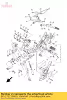 5YU273210000, Yamaha, support, béquille latérale yamaha mt 1670 2005 2006 2007 2008 2009, Nouveau