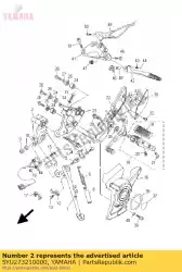 Ici, vous pouvez commander le support, béquille latérale auprès de Yamaha , avec le numéro de pièce 5YU273210000: