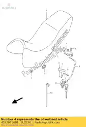 Aquí puede pedir delantero, asiento lo de Suzuki , con el número de pieza 4522013601: