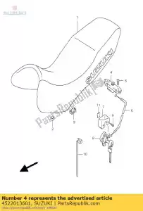 suzuki 4522013601 delantero, asiento lo - Lado inferior