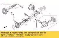 33401MN4003, Honda, occhiolino sub assy., r. honda cbr nx 600 650 1987 1988 1989 1990 1992 1993 1994 1995, Nuovo