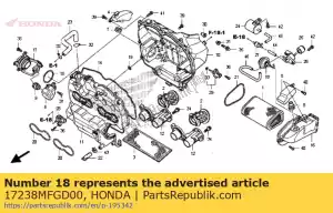 honda 17238MFGD00 diafragma, válvula de control - Lado inferior