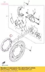 ring, wiel 1 van Yamaha, met onderdeel nummer BP62514A00, bestel je hier online: