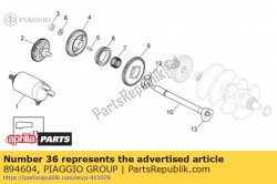 Aprilia 894604, Hellingsensor, OEM: Aprilia 894604