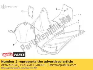 Piaggio Group AP8249028 type appr.data cover. blue - Bottom side