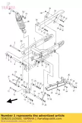 Qui puoi ordinare braccio posteriore comp. Da Yamaha , con numero parte 3D8221103000: