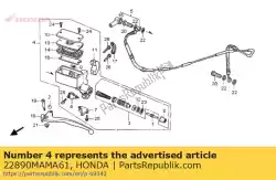 Ici, vous pouvez commander le sous-ensemble cylindre, maître d'embrayage (nissin) auprès de Honda , avec le numéro de pièce 22890MAMA61: