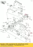 130CA1016, Kawasaki, flangeado por parafuso, 10x16 kvf750fbf kawasaki  brute force kvf 650 750 800 1000 2012 2013 2014 2015 2016 2017 2018 2019 2020 2021, Novo