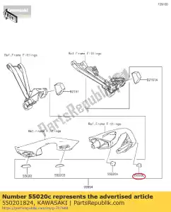 kawasaki 550201824 01 guardia, impugnatura, rr, rh - Il fondo