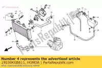 19030KGB611, Honda, motor, ventilador de refrigeração honda vt shadow c2 c xl varadero v c3 vt125c vt125c2 xl125v 80kmh 125 , Novo