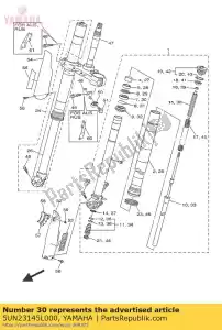 yamaha 5UN23145L000 oil seal - Bottom side