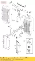 59035007000, KTM, radiatore l / s (45328) rac. 2000 ktm exc sx 400 520 1999 2000, Nuovo