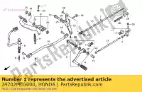 24702MEG000, Honda, Rami? komp., zmiana honda vt 750 2004 2005 2006 2007 2008 2009 2010 2011 2012 2013, Nowy