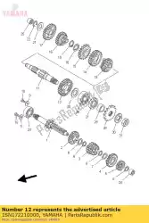 Tutaj możesz zamówić bieg, 2. Ko? O od Yamaha , z numerem części 1SN172210000: