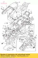 4PU2117E0000, Yamaha, wspornik, tylne ?wiat?o yamaha xjr xjrsp 1200, Nowy