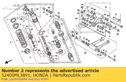 geen beschrijving beschikbaar op dit moment van Honda, met onderdeel nummer 52400ML3891, bestel je hier online: