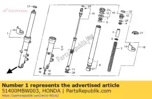 Honda 51400MBW003 zespó? widelca, r przód - Dół