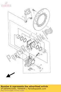 yamaha 5FLW00465000 remblok achter - Dół