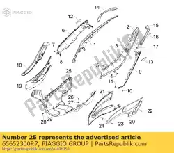 Aquí puede pedir panza de Piaggio Group , con el número de pieza 65652300R7: