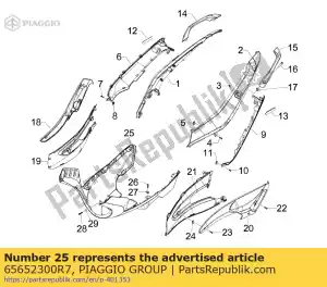 Piaggio Group 65652300R7 panza - Lado inferior