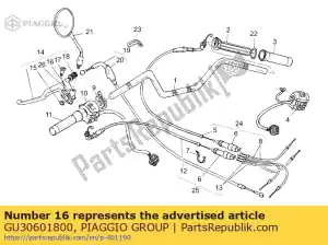 Piaggio Group GU30601800 orso leva frizione supp. - Il fondo