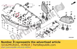 Here you can order the no description available at the moment from Honda, with part number 32162MCAS41: