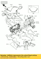 140910456, Kawasaki, cover zx600-n1h kawasaki zx 600 2005 2006, New