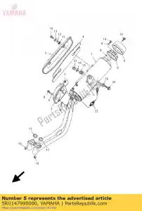 yamaha 5RU147990000 boné - Lado inferior