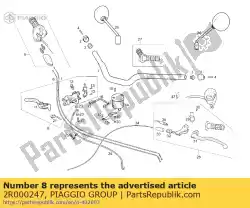 Qui puoi ordinare bremspumpe da Piaggio Group , con numero parte 2R000247: