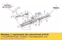 17533MM5640ZB, Honda, znak a, r. zbiornik paliwa * typ honda cbr  f cbr1000f 1000 , Nowy