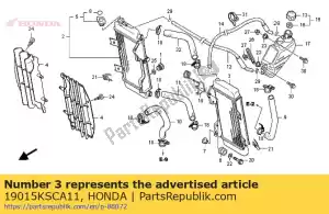 honda 19015KSCA11 radiator, l. - Onderkant