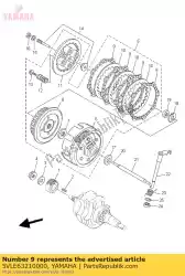 Here you can order the plate, friction from Yamaha, with part number 5VLE63210000: