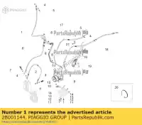 2B001144, Piaggio Group, abs unit rechter rem pompleiding aprilia  caponord zd4vk000, zd4vka, zd4vk001, zd4vka01 zd4vkb000, zd4vkb001, zd4vkb003, zd4vkb00x, zd4vkb009 zd4vku00 1200 2013 2014 2015 2016 2017, Nieuw