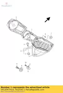 suzuki 3412047H10 combinaison rencontrée - La partie au fond