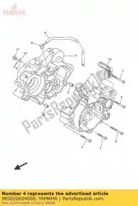 yamaha 985020604000 schroef, lenskop - Onderkant