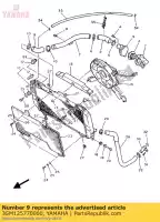 3GM125770000, Yamaha, manguera 2 yamaha fzr 1000, Nuevo