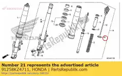 Qui puoi ordinare oring, 39. 7x3. 5 da Honda , con numero parte 91258KZ4711: