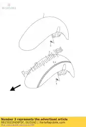 Tutaj możesz zamówić zestaw ta? M, przód od Suzuki , z numerem części 6815022H00FSF:
