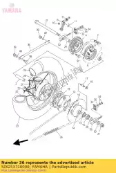 Ici, vous pouvez commander le barre, tension auprès de Yamaha , avec le numéro de pièce 5JX253710000: