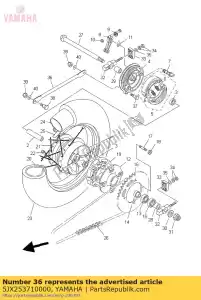 yamaha 5JX253710000 barra, tensão - Lado inferior