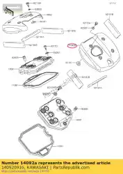 Aquí puede pedir cubierta, superior, rr vn900bcfa de Kawasaki , con el número de pieza 140920916: