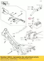 260110245, Kawasaki, fio-chumbo klx110caf kawasaki  klx 110 2010 2011 2012 2013 2014 2015 2016 2017 2018 2019 2020 2021, Novo