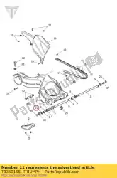 Qui puoi ordinare controdado, m16, sottile da Triumph , con numero parte T3350155: