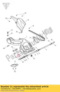 triumph T3350155 controdado, m16, sottile - Il fondo