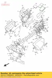 yamaha 2S32175R0000 gancho, banda - Lado inferior