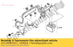 Here you can order the hose comp c,fr br from Honda, with part number 45129MFEA51: