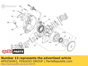 aprilia AP0256461 oil level plug - Bottom side