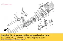 Tutaj możesz zamówić widelec, rr. Zmiana biegu od Honda , z numerem części 24213MT3000: